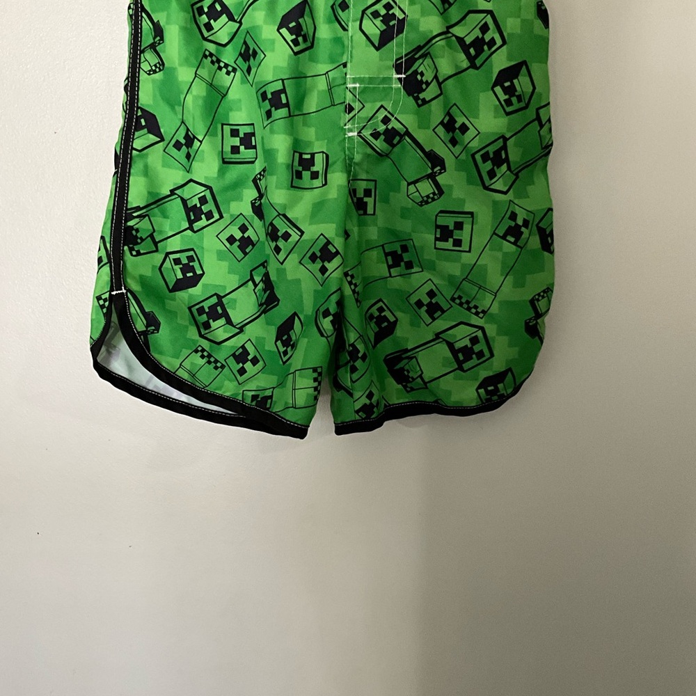 Kids Minecraft swim trunks